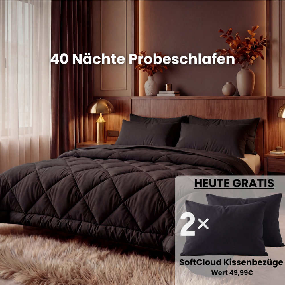 EasySleep – Die schnelltrocknende 2-in-1 Ganzjahresdecke, die Bettwäsche überflüssig macht.