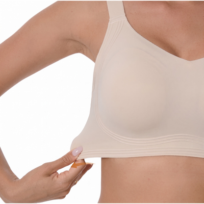 Stützender bügelloser Push-up-BH mit voller Abdeckung