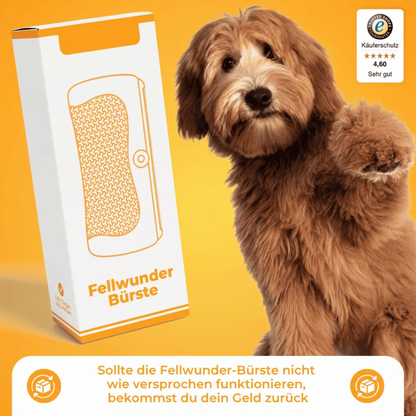 Fellwunder Bürste – Entfernt Unterwolle & Verfilzungen sanft