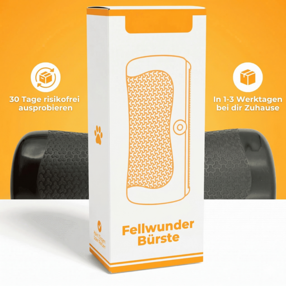Fellwunder Bürste – Entfernt Unterwolle & Verfilzungen sanft