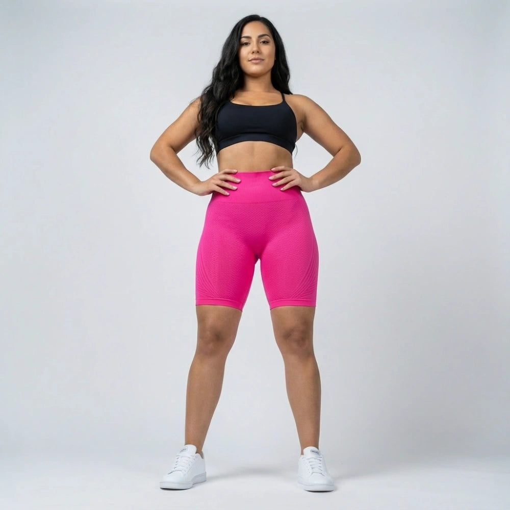 Leggings corti SlimCore 3D Rosa