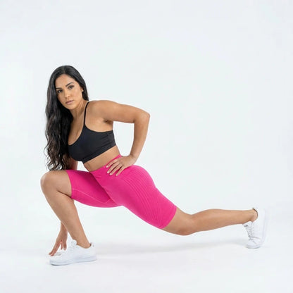 Leggings corti SlimCore 3D Rosa